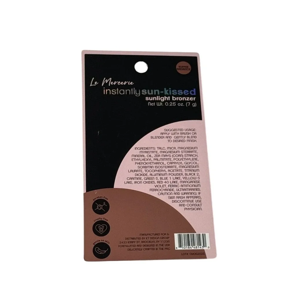 Le Mercerie Instantly‎ Sun-Kissed Sunlight Bronzer Toffee Radiance 0.25oz New